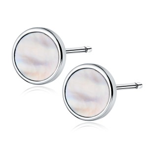 Cercei argint cu Mother of Pearl DiAmanti Z2001ER-DIA (Argint 925‰ 1,8 g.)